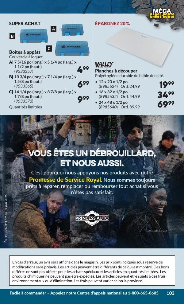 Page 109 de la Circulaire Princess Auto du 19 au 31 mai 2026