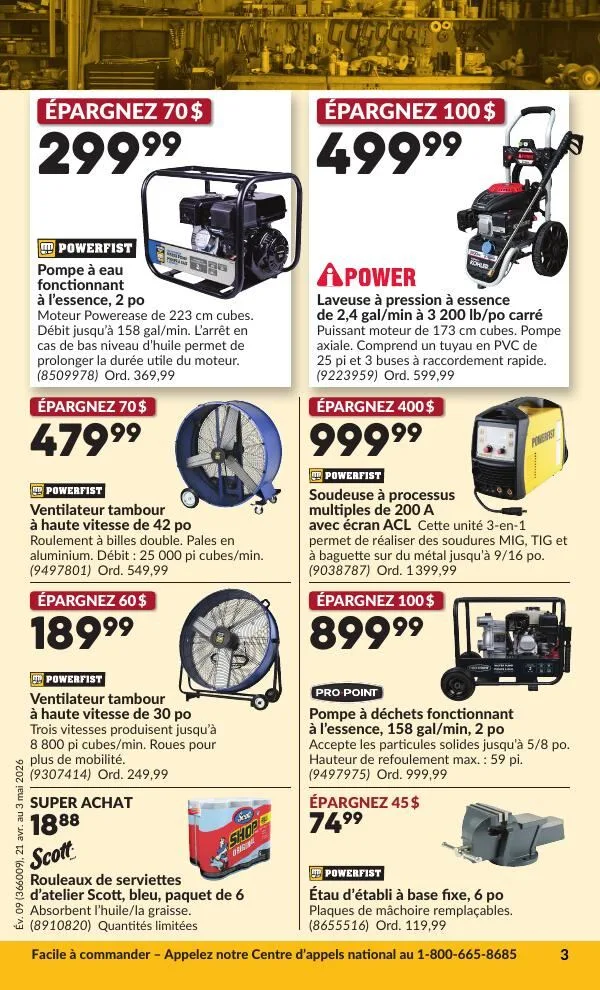 Page 7 de la Circulaire Princess Auto du 21 avril au 3 mai 2026