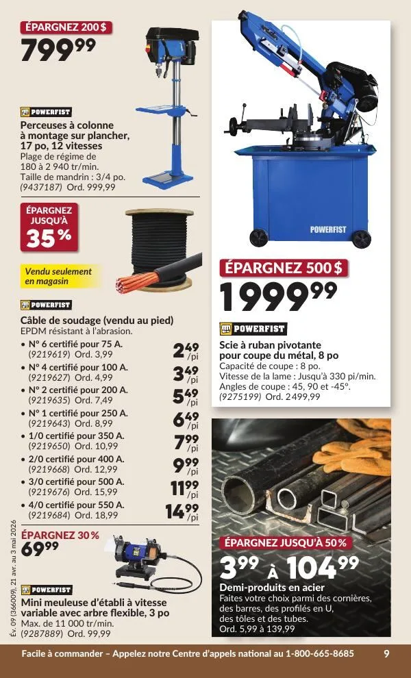 Page 13 de la Circulaire Princess Auto du 21 avril au 3 mai 2026