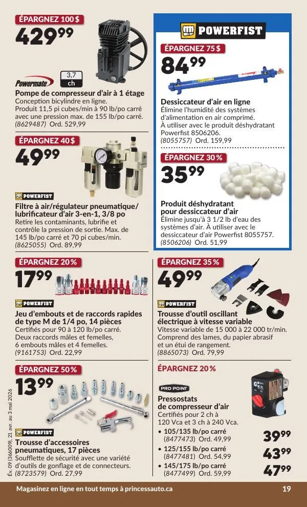 Page 24 de la Circulaire Princess Auto du 21 avril au 3 mai 2026