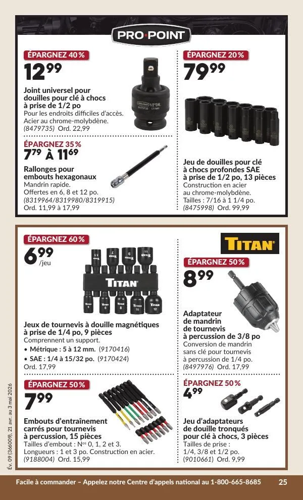 Page 30 de la Circulaire Princess Auto du 21 avril au 3 mai 2026
