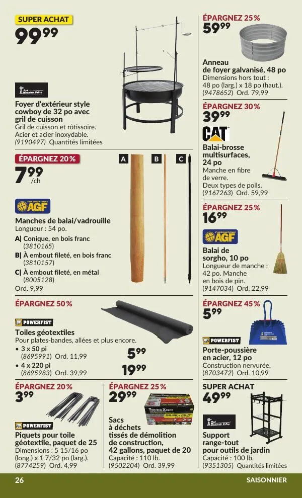 Page 31 de la Circulaire Princess Auto du 21 avril au 3 mai 2026