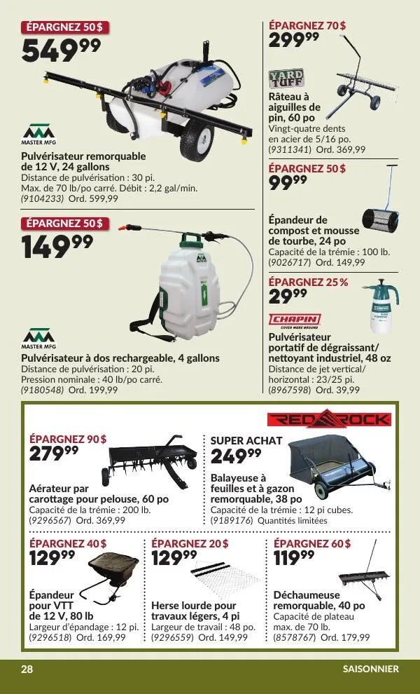 Page 33 de la Circulaire Princess Auto du 21 avril au 3 mai 2026