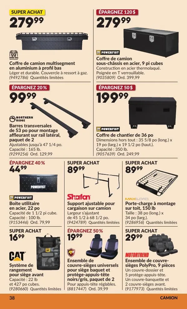 Page 43 de la Circulaire Princess Auto du 21 avril au 3 mai 2026