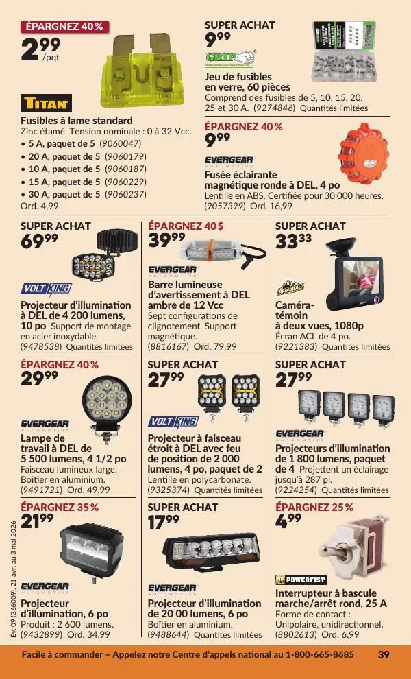 Page 44 de la Circulaire Princess Auto du 21 avril au 3 mai 2026