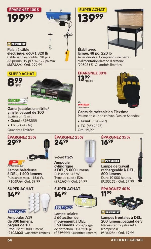 Page 69 de la Circulaire Princess Auto du 21 avril au 3 mai 2026