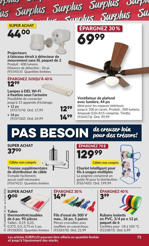 Page 80 de la Circulaire Princess Auto du 21 avril au 3 mai 2026