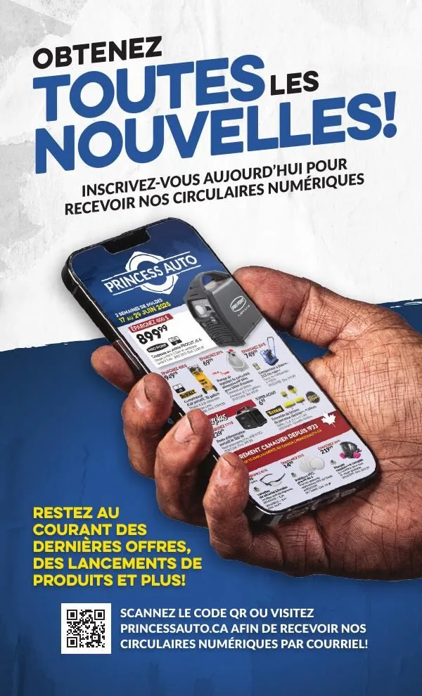 Page 87 de la Circulaire Princess Auto du 21 avril au 3 mai 2026