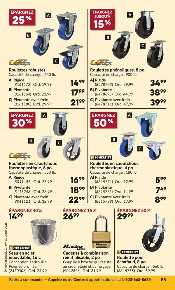 Page 90 de la Circulaire Princess Auto du 21 avril au 3 mai 2026