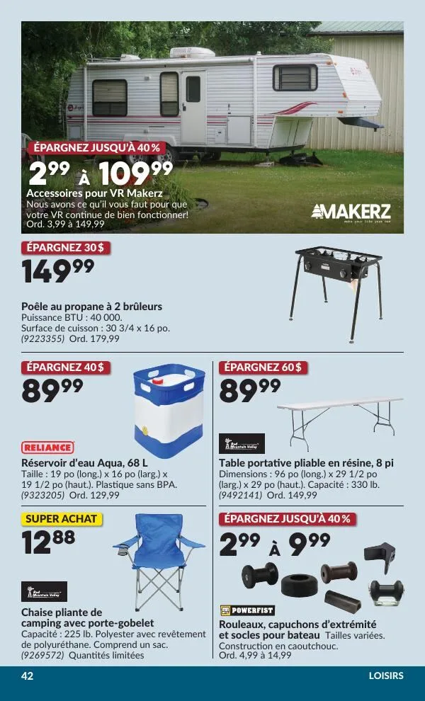 Page 43 de la Circulaire Princess Auto du 28 juillet au 9 août 2026
