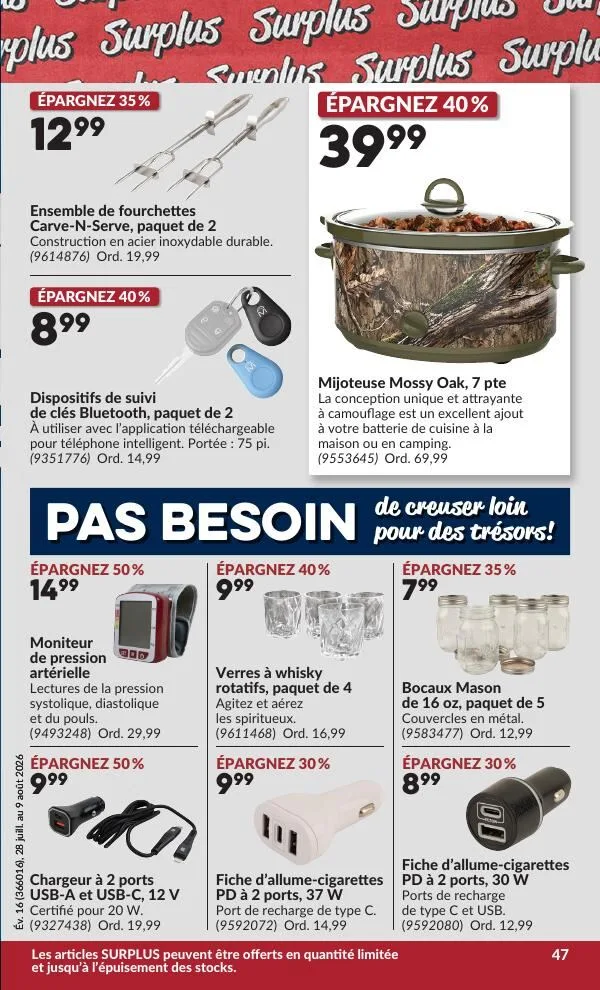 Page 48 de la Circulaire Princess Auto du 28 juillet au 9 août 2026