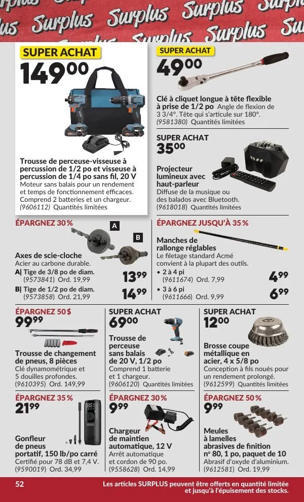 Page 53 de la Circulaire Princess Auto du 28 juillet au 9 août 2026