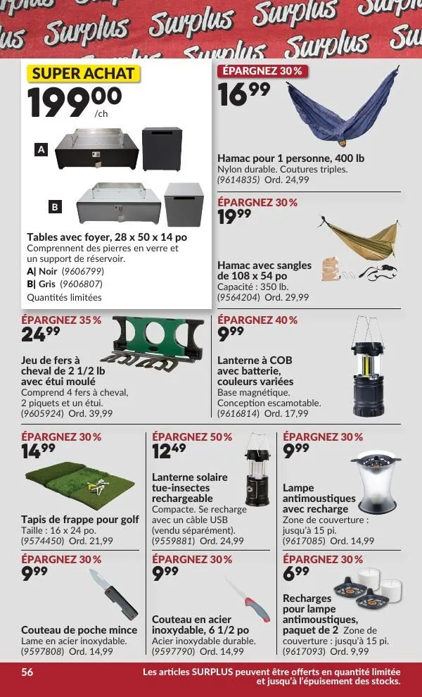 Page 57 de la Circulaire Princess Auto du 28 juillet au 9 août 2026
