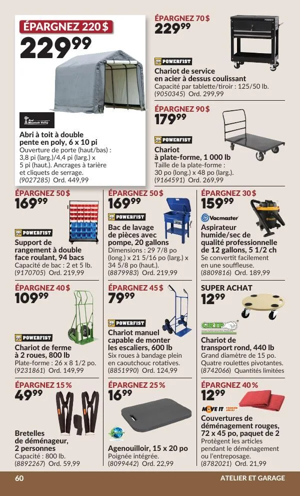 Page 61 de la Circulaire Princess Auto du 28 juillet au 9 août 2026