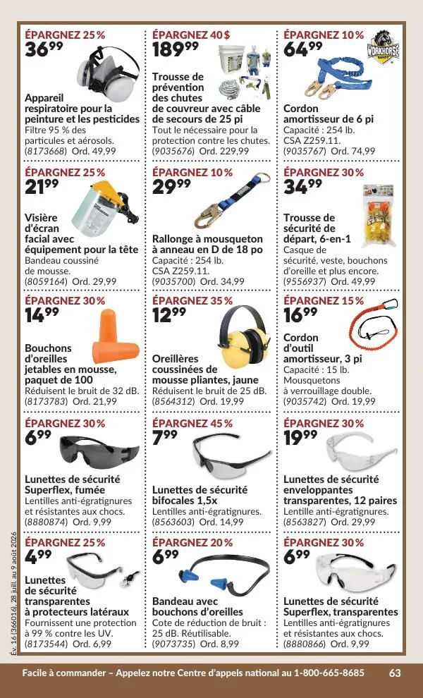 Page 64 de la Circulaire Princess Auto du 28 juillet au 9 août 2026