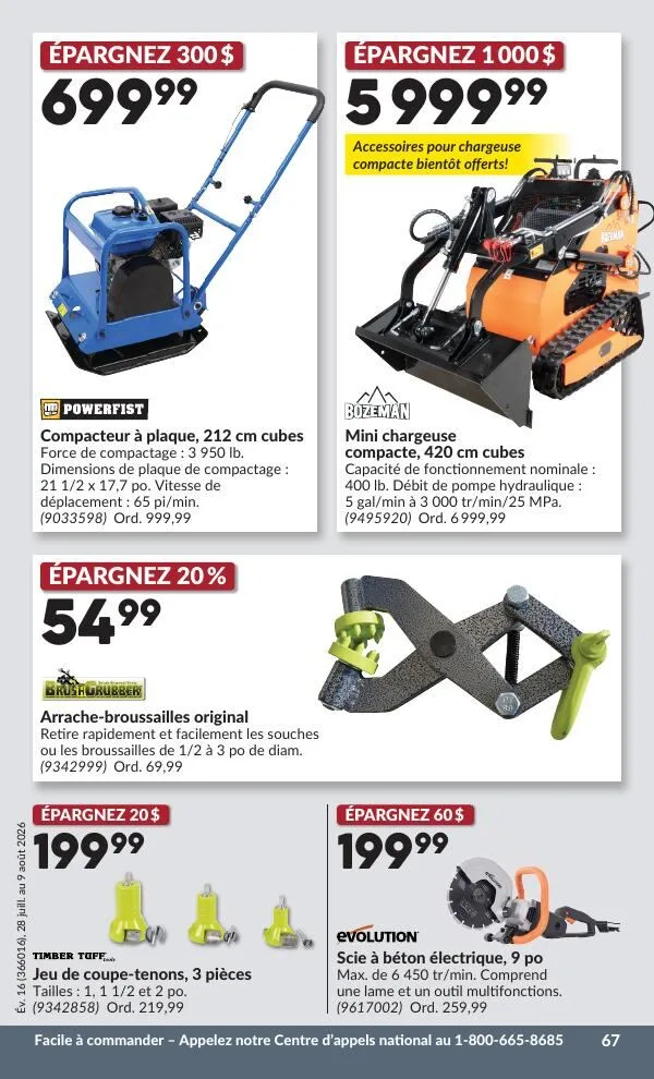 Page 68 de la Circulaire Princess Auto du 28 juillet au 9 août 2026