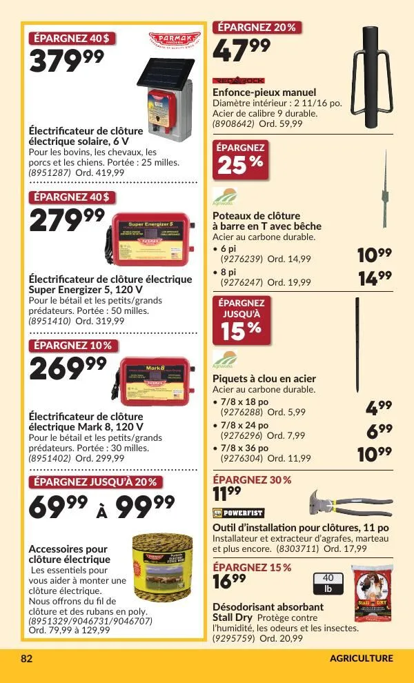 Page 83 de la Circulaire Princess Auto du 28 juillet au 9 août 2026