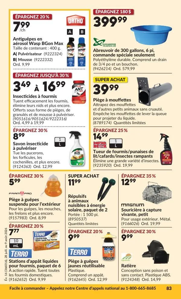 Page 84 de la Circulaire Princess Auto du 28 juillet au 9 août 2026
