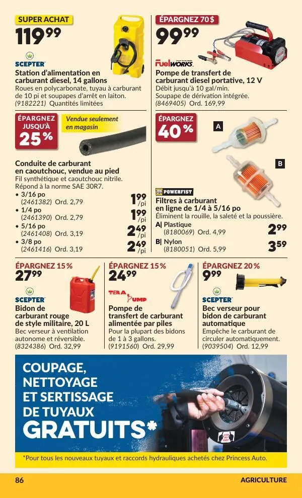 Page 87 de la Circulaire Princess Auto du 28 juillet au 9 août 2026