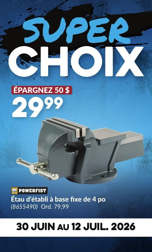 Page 3 de la Circulaire Princess Auto du 30 juin au 12 juillet 2026