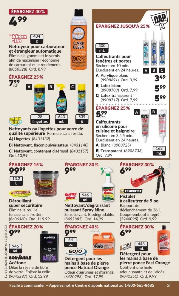 Page 8 de la Circulaire Princess Auto du 30 juin au 12 juillet 2026