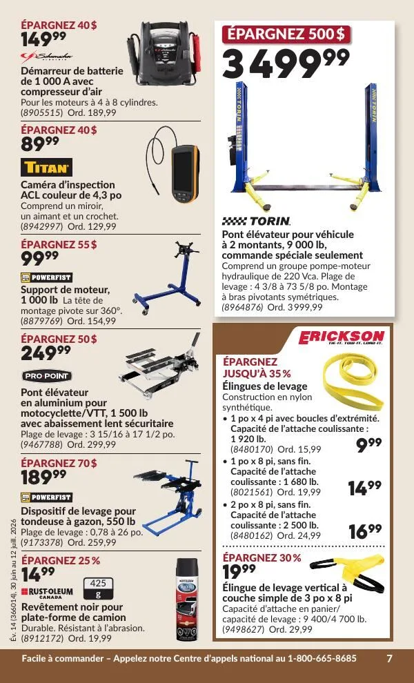 Page 12 de la Circulaire Princess Auto du 30 juin au 12 juillet 2026