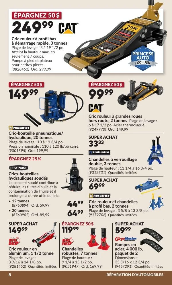 Page 13 de la Circulaire Princess Auto du 30 juin au 12 juillet 2026