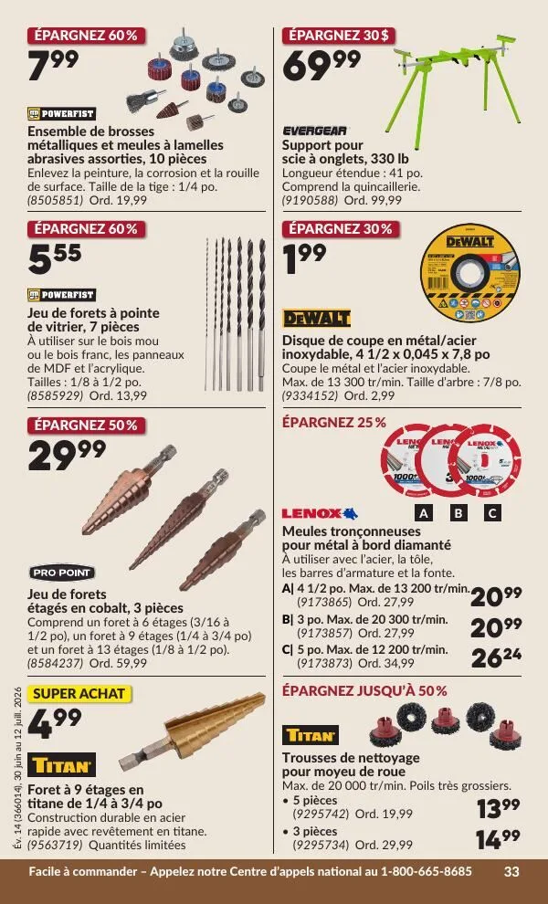 Page 38 de la Circulaire Princess Auto du 30 juin au 12 juillet 2026