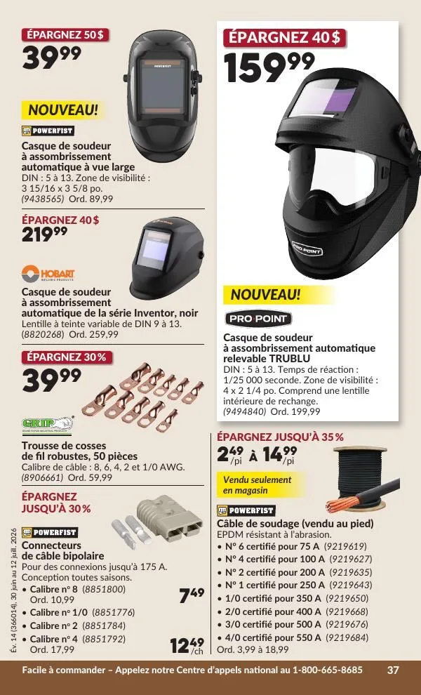 Page 42 de la Circulaire Princess Auto du 30 juin au 12 juillet 2026