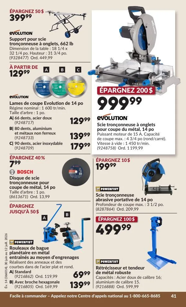 Page 46 de la Circulaire Princess Auto du 30 juin au 12 juillet 2026