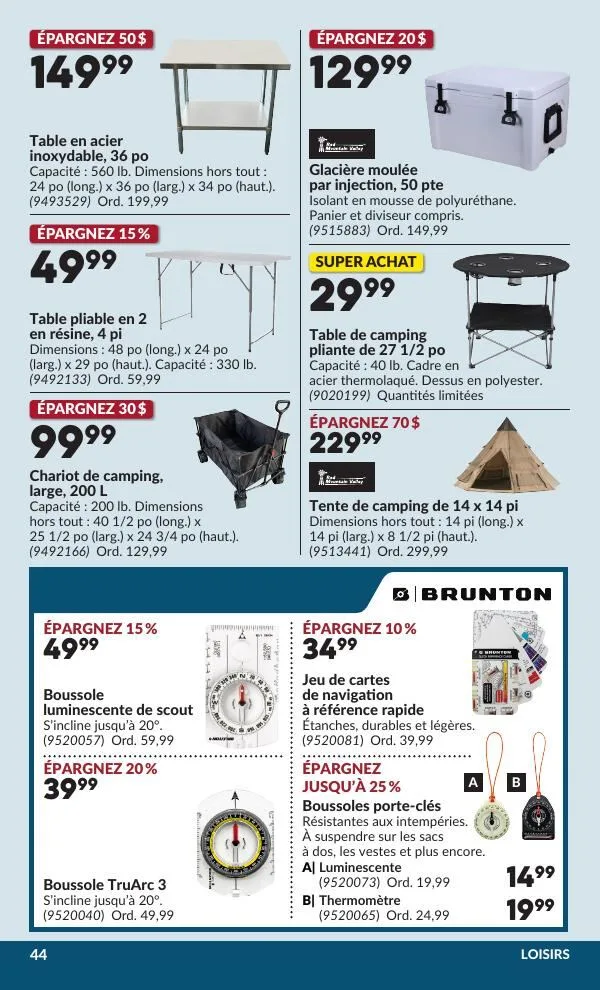 Page 49 de la Circulaire Princess Auto du 30 juin au 12 juillet 2026
