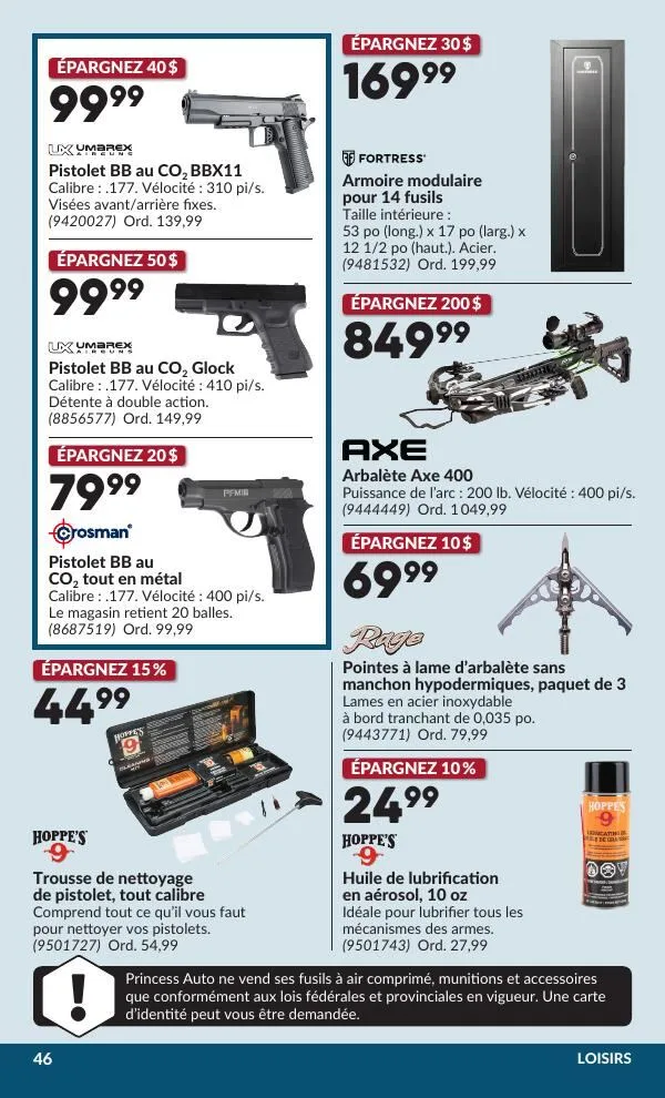 Page 51 de la Circulaire Princess Auto du 30 juin au 12 juillet 2026