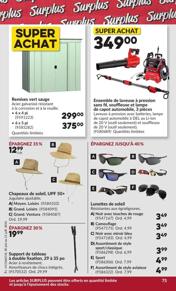 Page 80 de la Circulaire Princess Auto du 30 juin au 12 juillet 2026