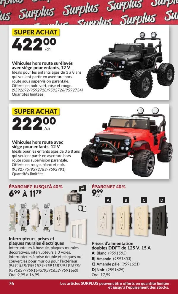 Page 81 de la Circulaire Princess Auto du 30 juin au 12 juillet 2026
