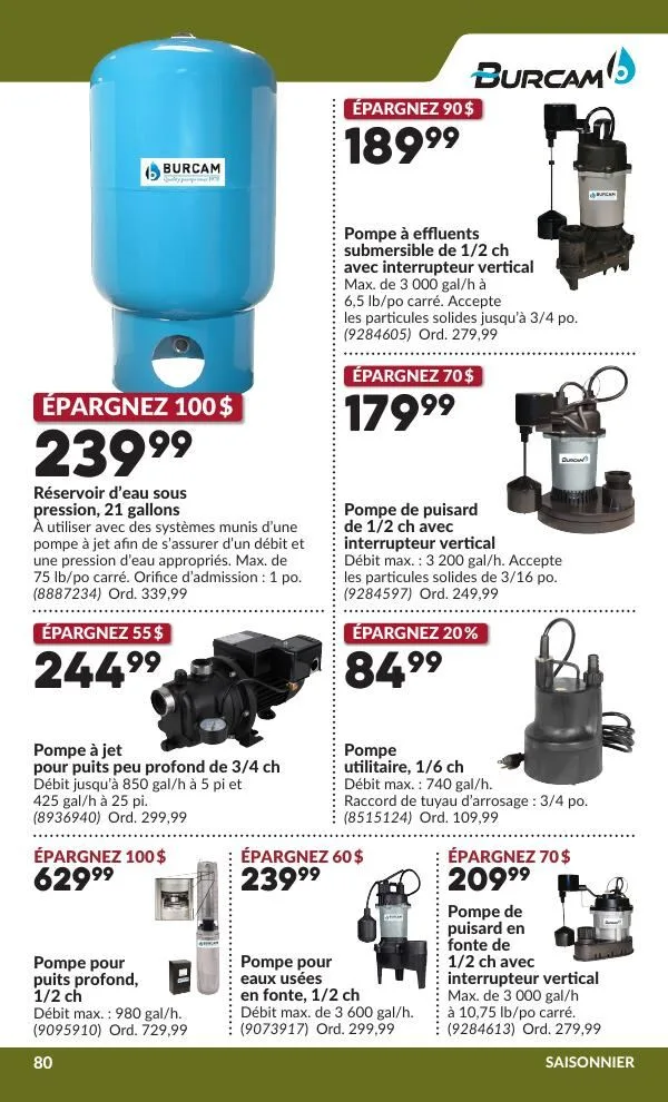 Page 85 de la Circulaire Princess Auto du 30 juin au 12 juillet 2026
