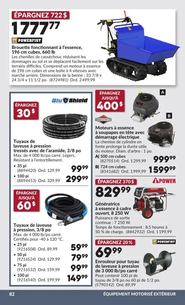 Page 87 de la Circulaire Princess Auto du 30 juin au 12 juillet 2026