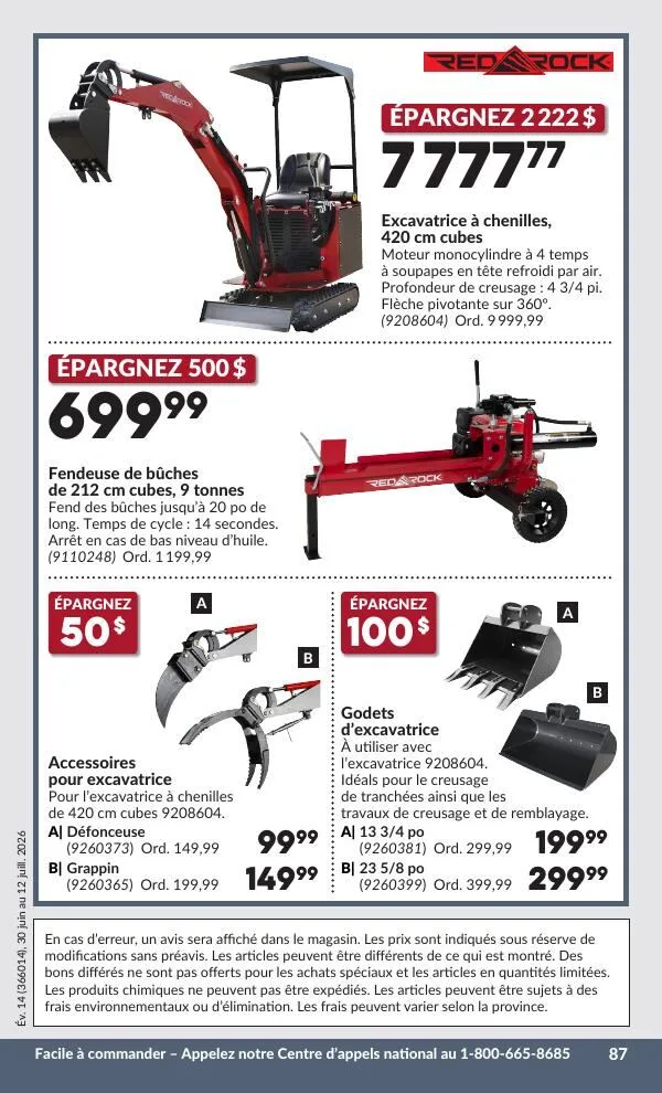 Page 92 de la Circulaire Princess Auto du 30 juin au 12 juillet 2026