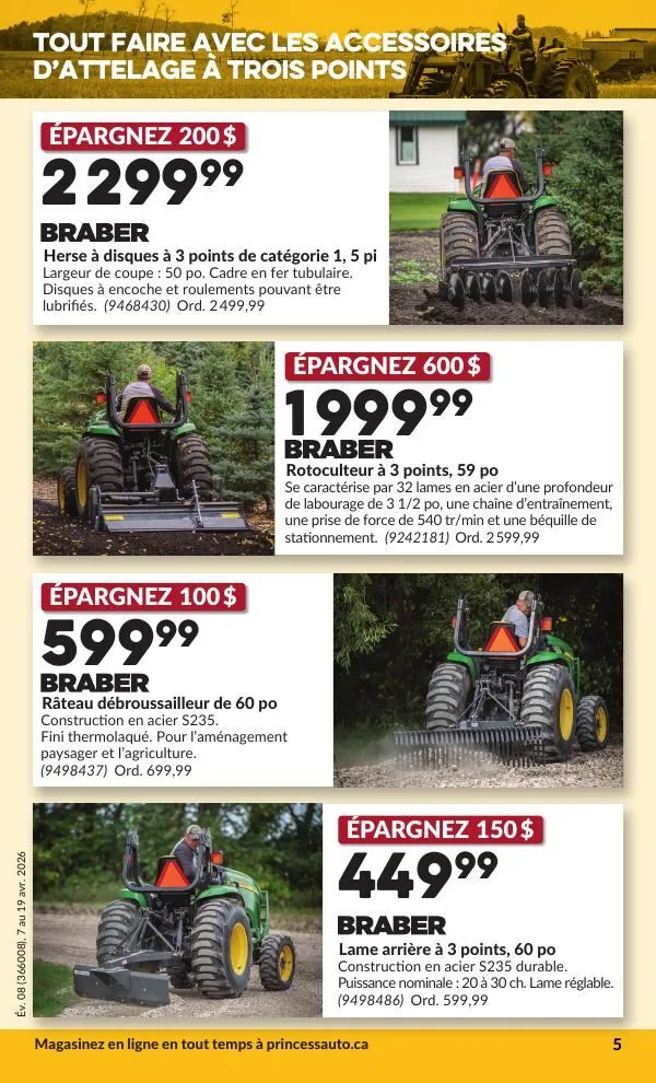 Page 8 de la Circulaire Princess Auto du 7 au 19 avril 2026