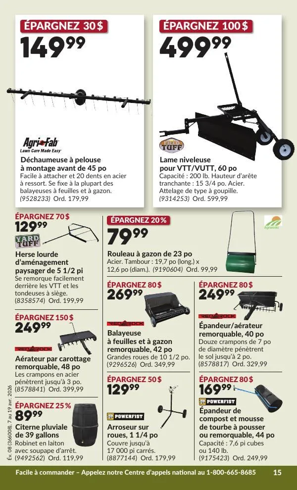Page 18 de la Circulaire Princess Auto du 7 au 19 avril 2026