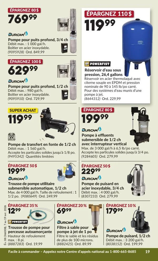 Page 22 de la Circulaire Princess Auto du 7 au 19 avril 2026