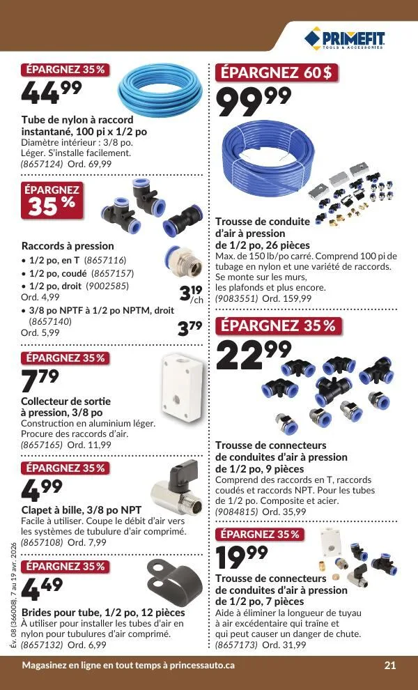 Page 24 de la Circulaire Princess Auto du 7 au 19 avril 2026