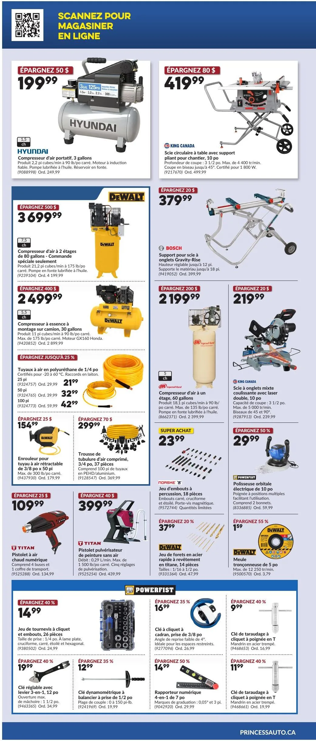 Page 2 de la Circulaire Princess Auto du 7 au 19 juillet 2026