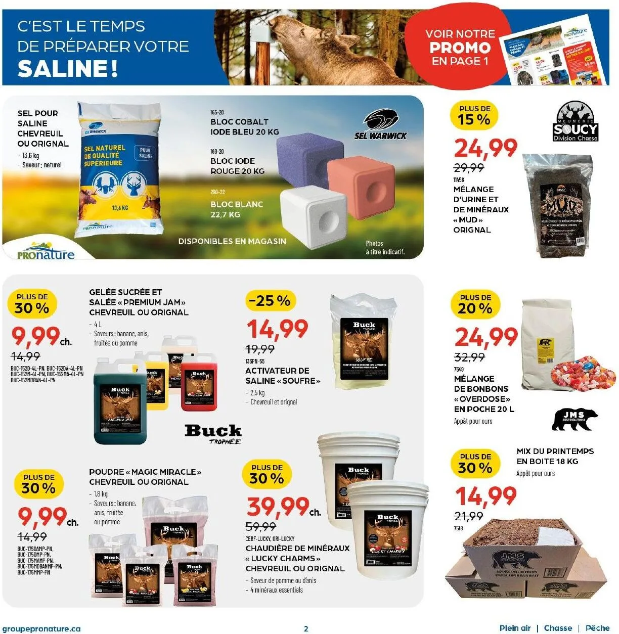 Page 3 de la Circulaire Pronature du 7 au 20 avril 2026