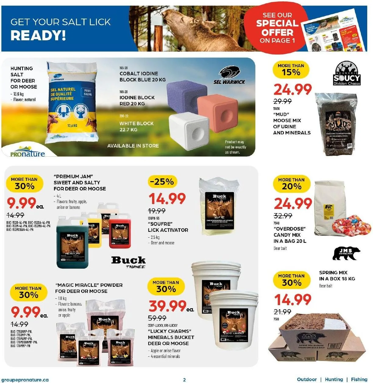 Page 4 de la Circulaire Pronature du 7 au 20 avril 2026