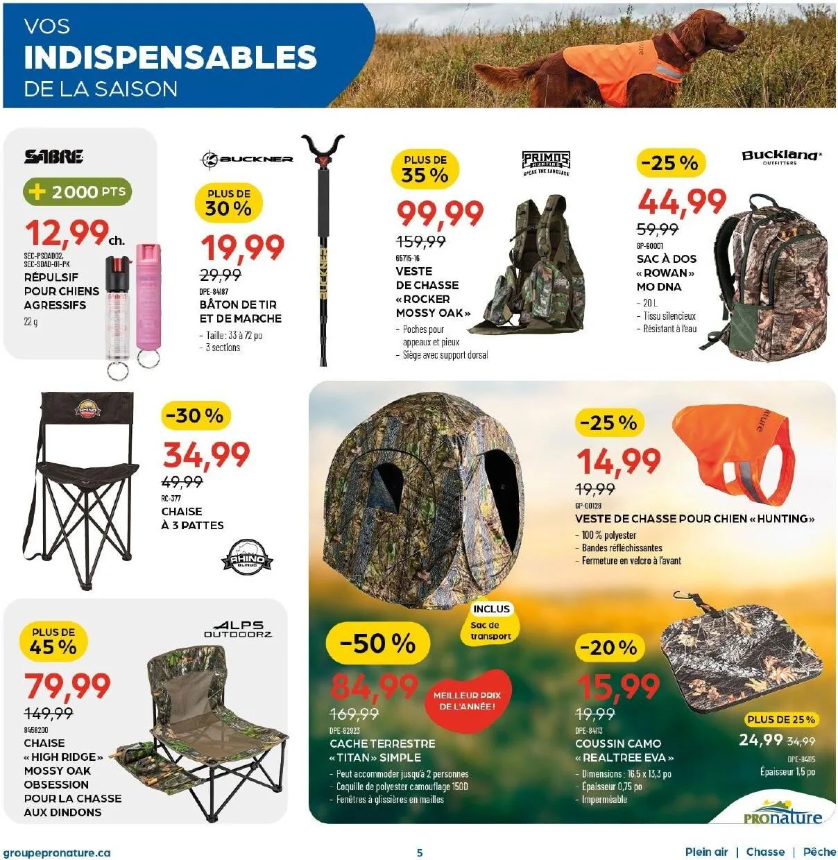 Page 9 de la Circulaire Pronature du 7 au 20 avril 2026