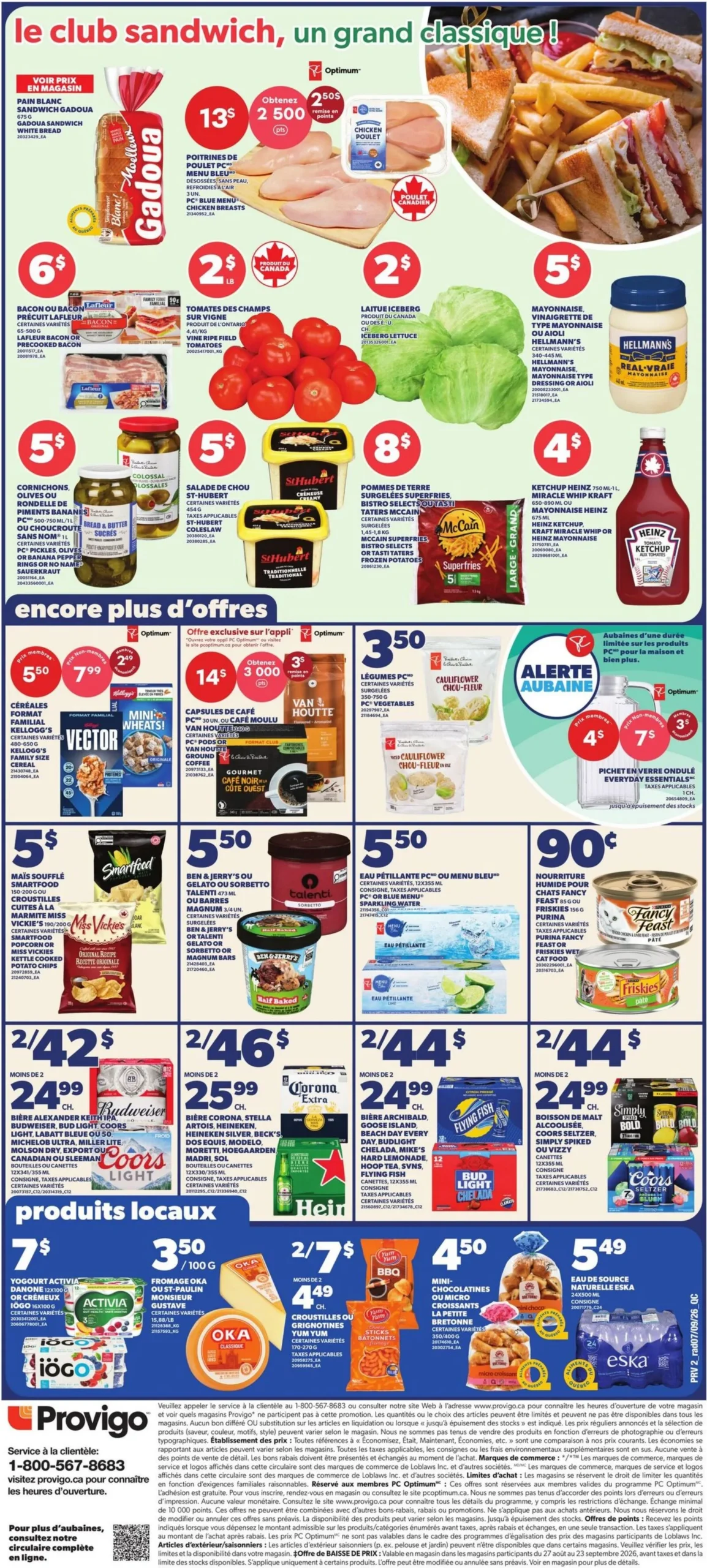 Page 2 de la Circulaire Provigo du 10 au 16 septembre 2026