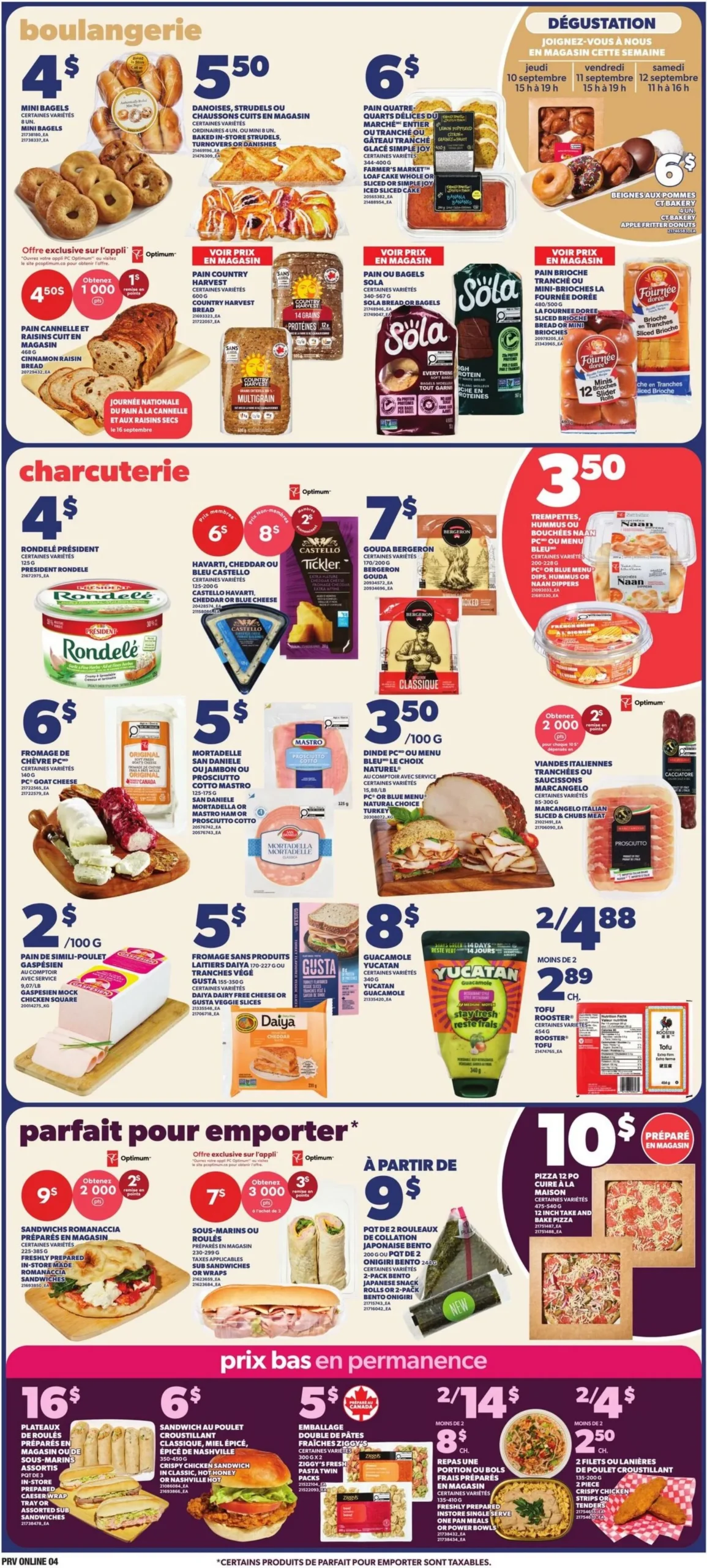 Page 4 de la Circulaire Provigo du 10 au 16 septembre 2026