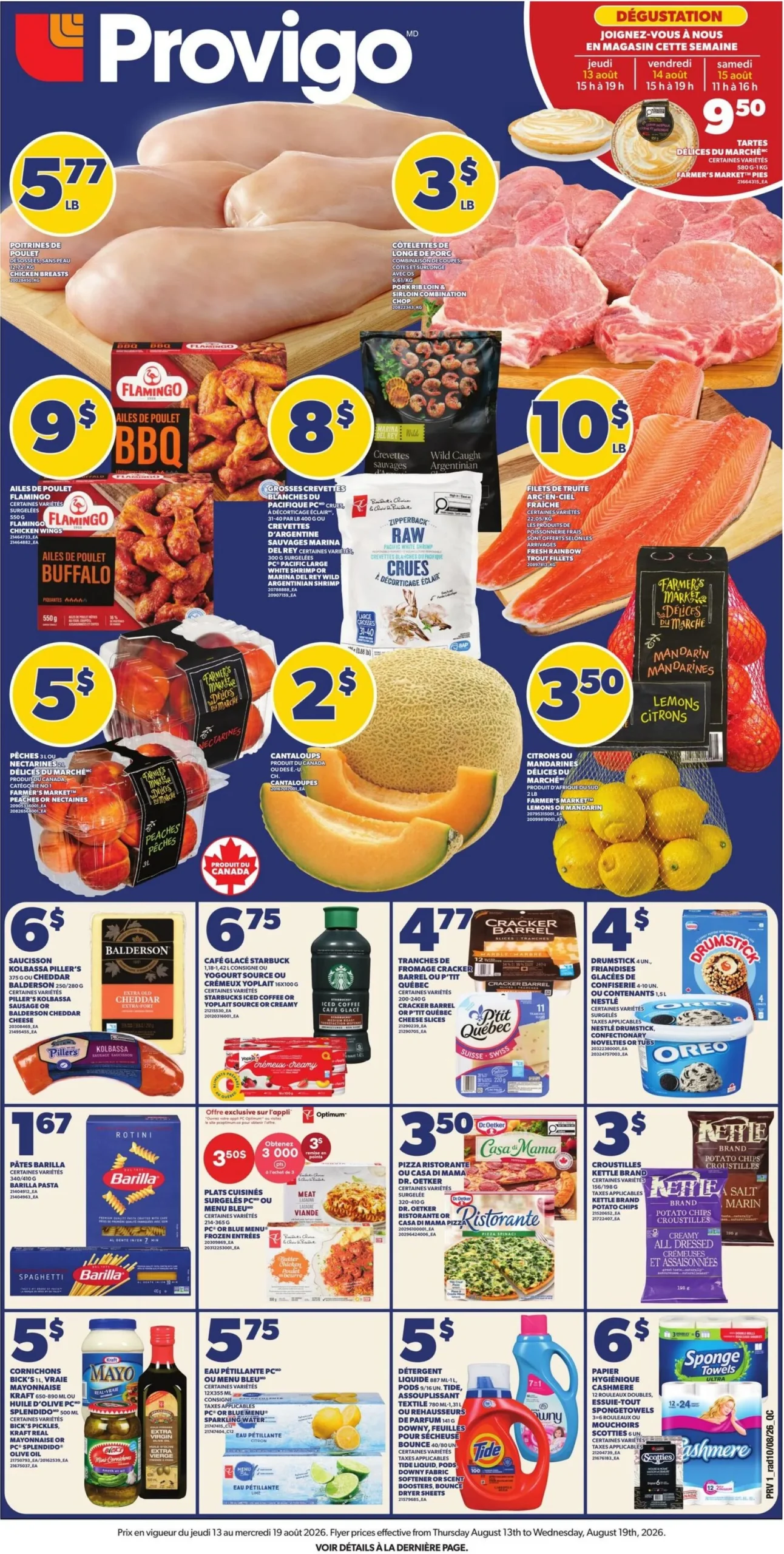 Page 1 de la Circulaire Provigo du 13 au 19 août 2026