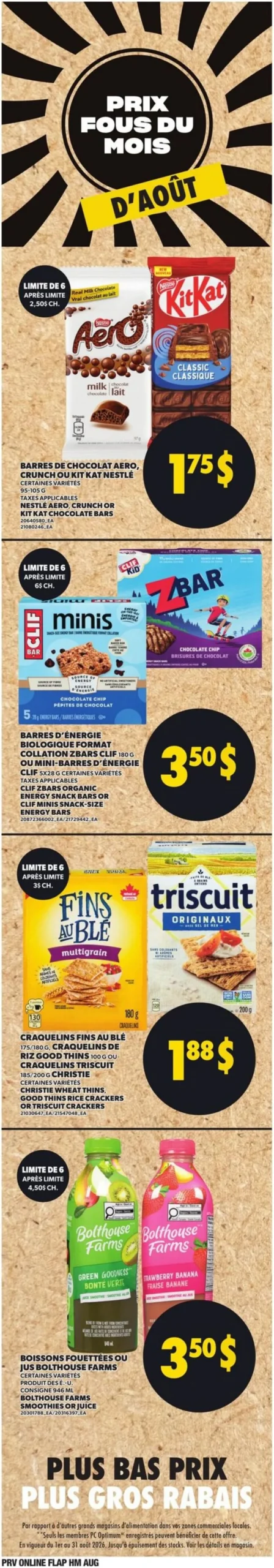 Page 5 de la Circulaire Provigo du 13 au 19 août 2026
