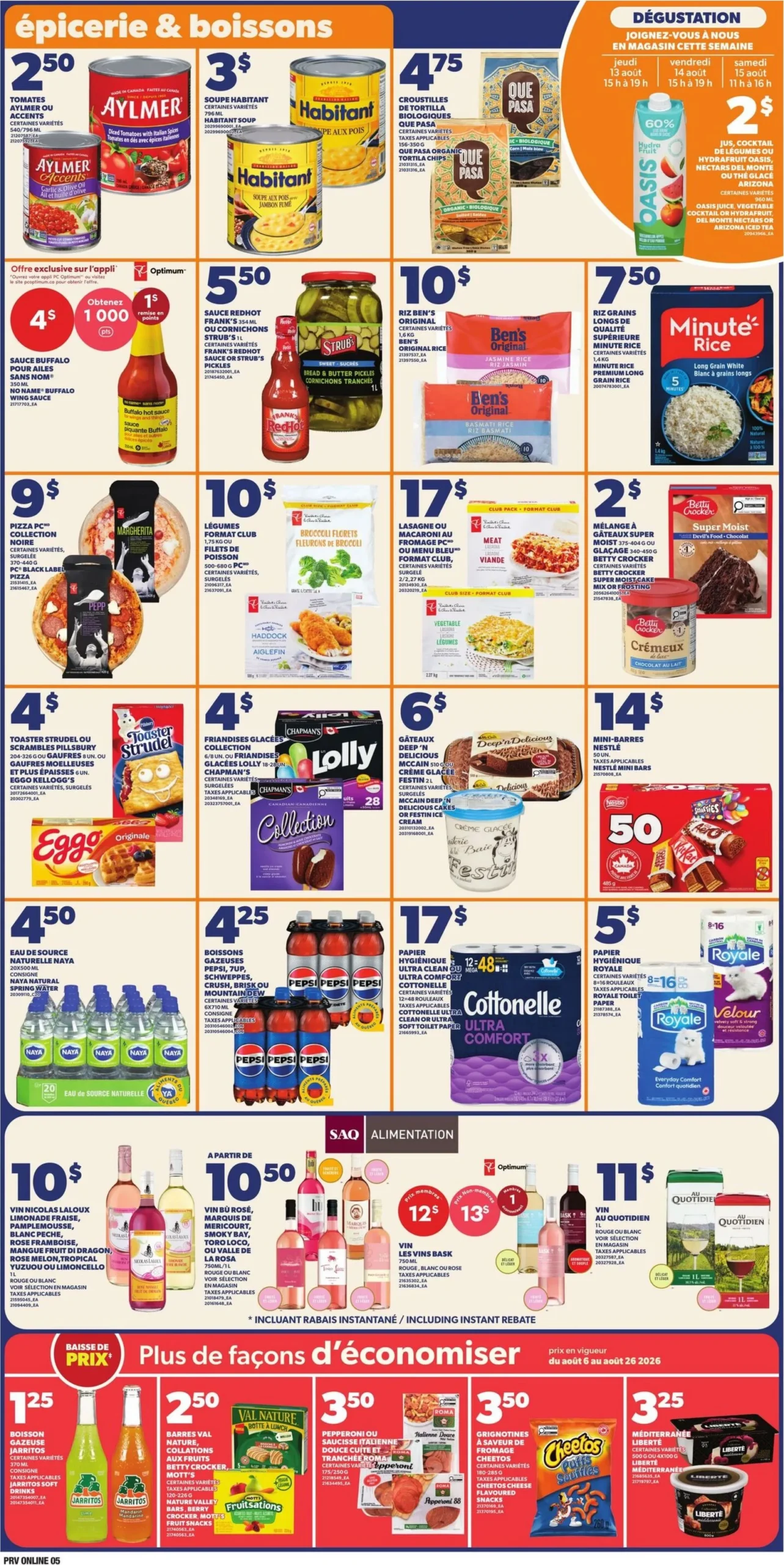Page 6 de la Circulaire Provigo du 13 au 19 août 2026